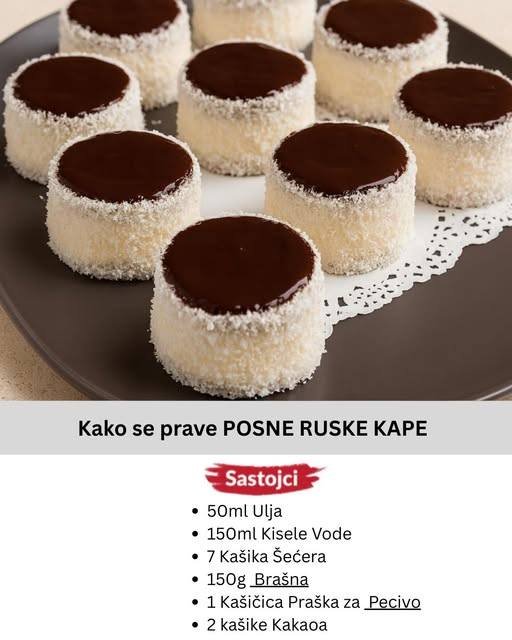 Kako se prave Posne Ruske Kape (Šubarice) – Najlepši Sitni Kolači za Slavu