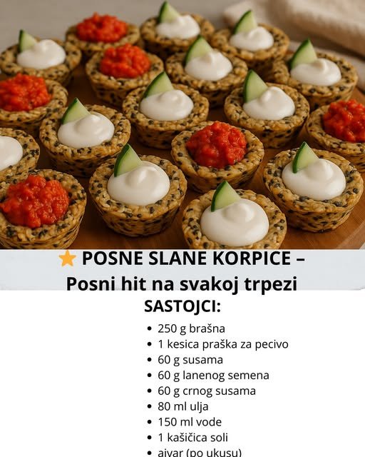 POSNE SLANE KORPICE –Posni hit na svakoj trpezi