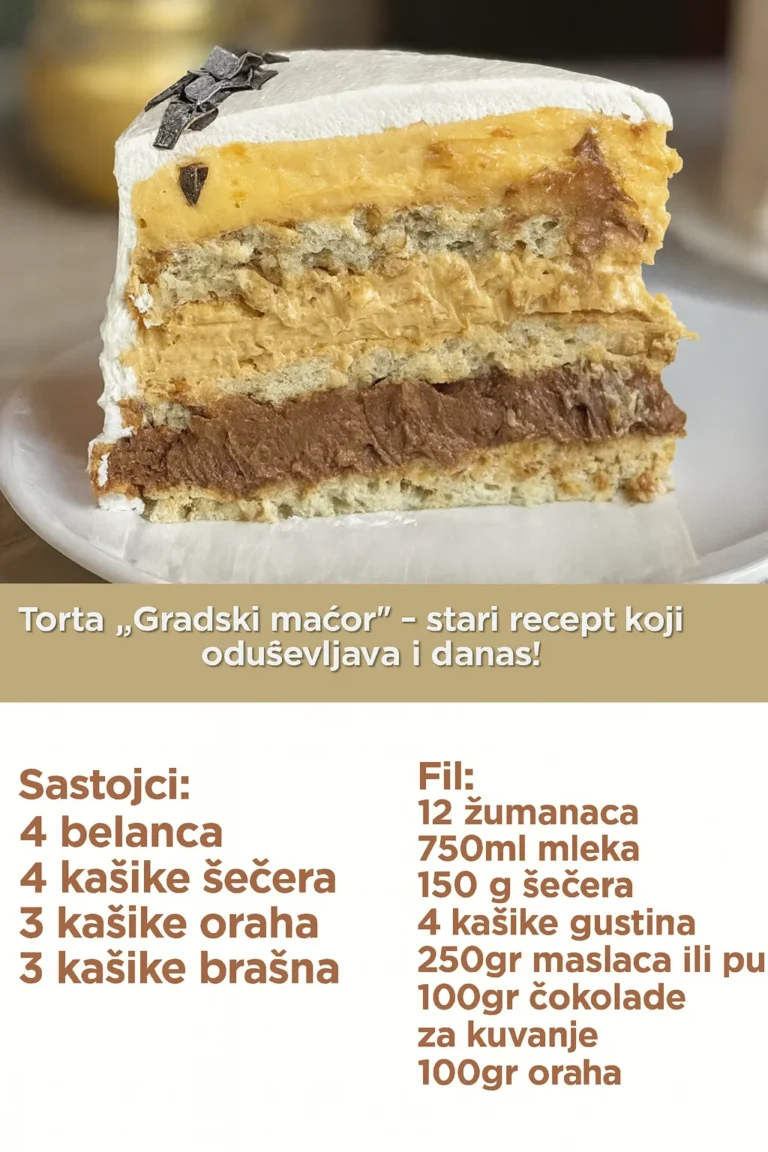 Torta „Gradski mačor“ – stari recept koji oduševljava i danas