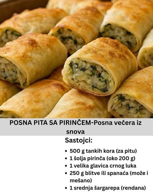 Posna Pita sa Pirinčem i Spanaćem: Hrskava Večera iz Snova (Recept)