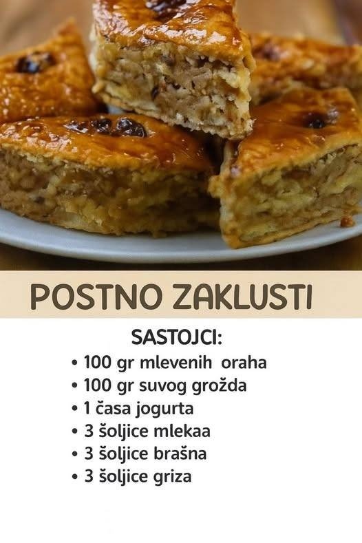 Sočne Kocke od Griza i Oraha – Starinski Recept (Posno i Mrsno)