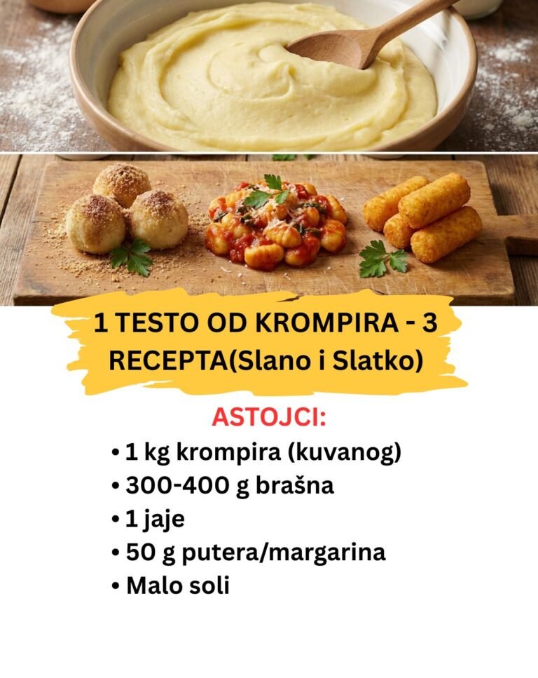 Čarobno Testo od Krompira – Kako Napraviti Knedle, Njoke i Krokete (3 u 1 Recept)