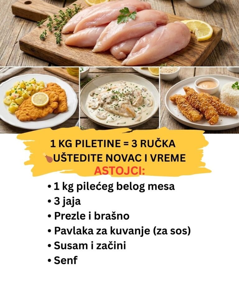 Ručak za 3 Dana od 1 kg Piletine – Ekonomični i Brzi Recepti