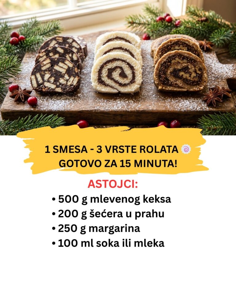 Najlepši Slavski Rolati – 3 Vrste od Jedne Smese (Bez Pečenja)