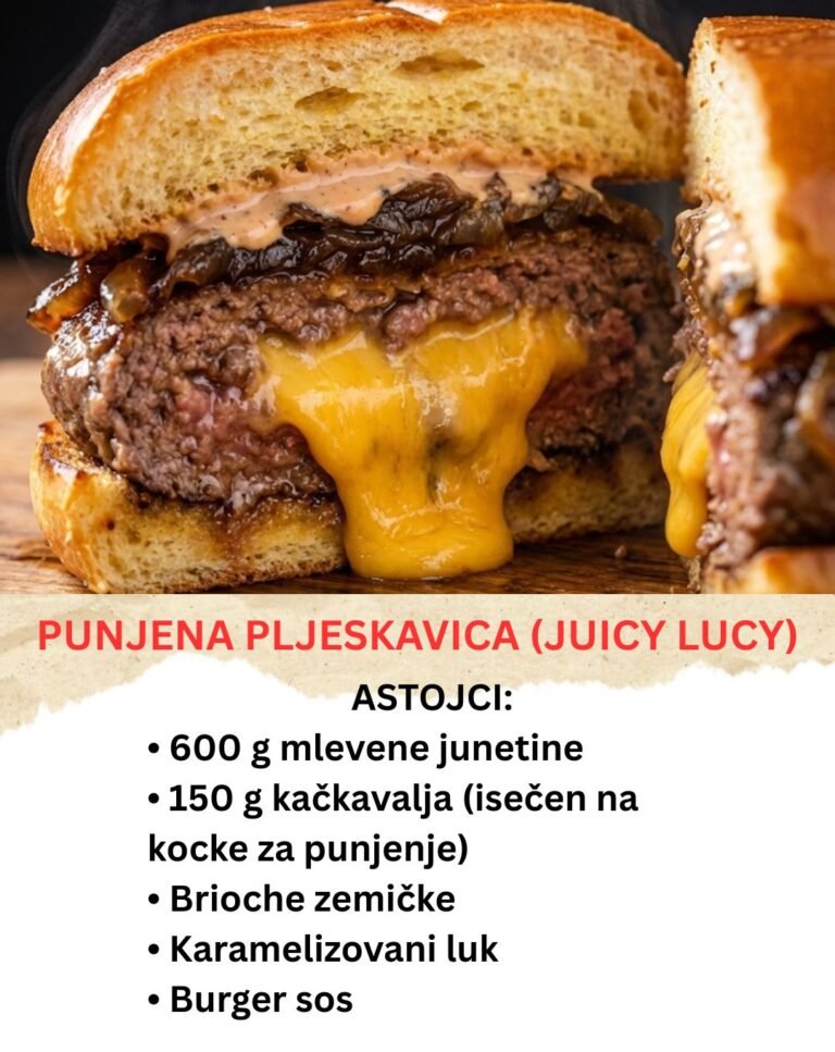 Punjena Pljeskavica (Juicy Lucy) – Pravi Raj za Gurmane!