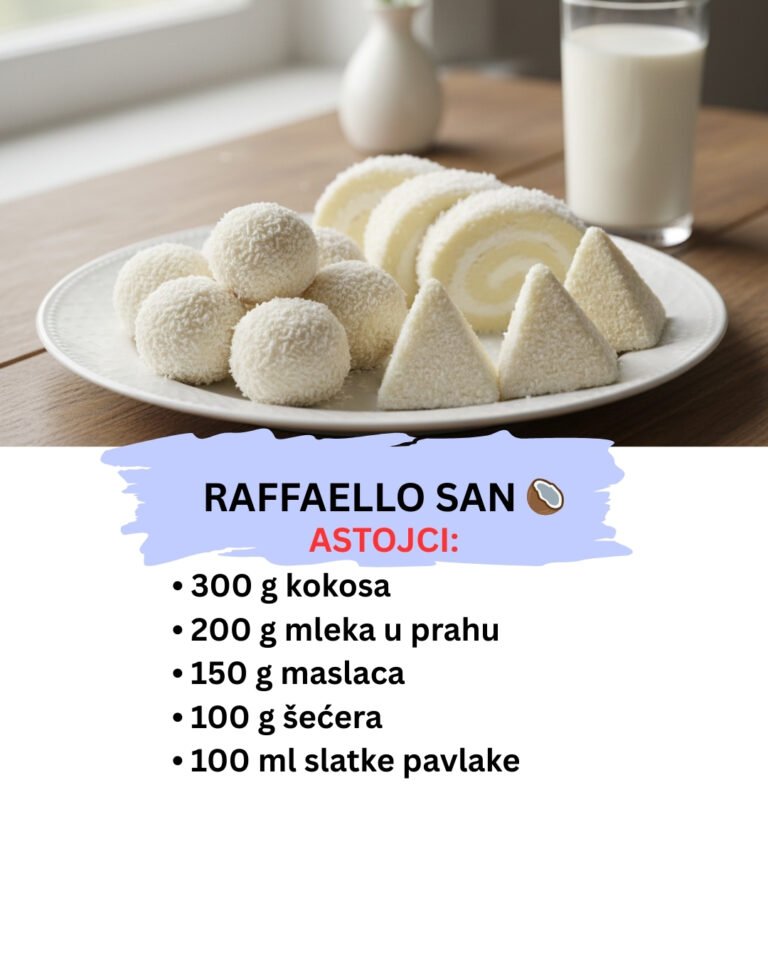 Raffaello San: 3 Vrste Kolača od Jedne Smese (Bez Pečenja)
