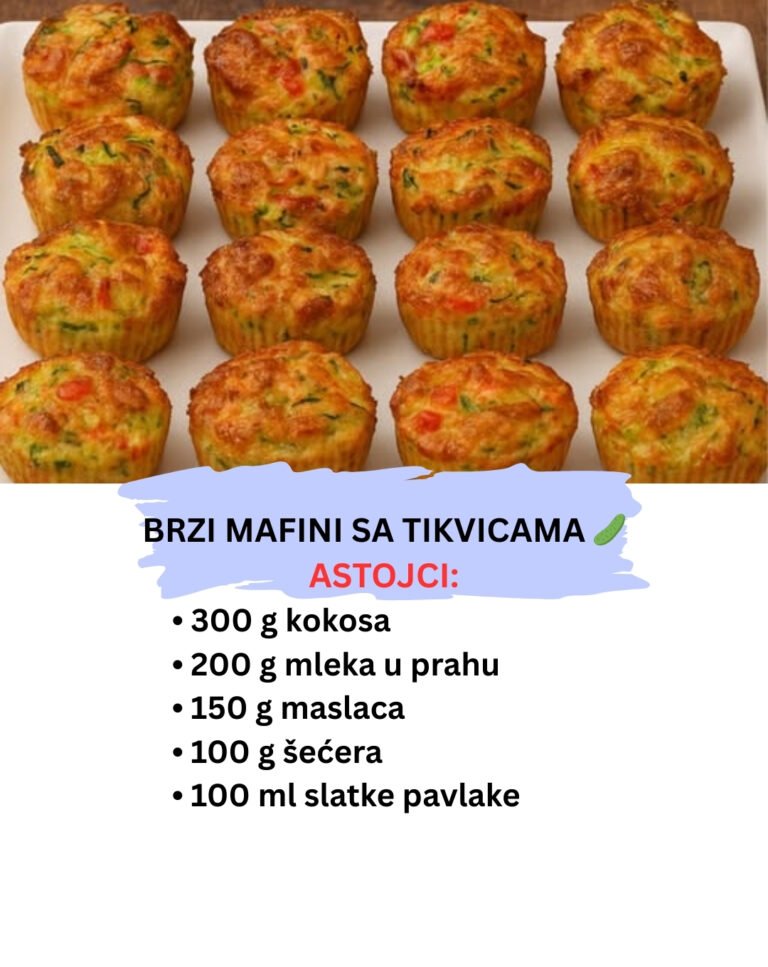 Najmekši Slani Mafini sa Tikvicama i Paprikom: Gotovi za 30 Minuta (Recept)