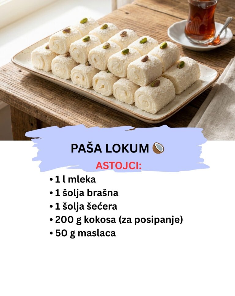 Paša Lokum (Sultanova Slatka): Najkremastiji Turski Desert sa Kokosom
