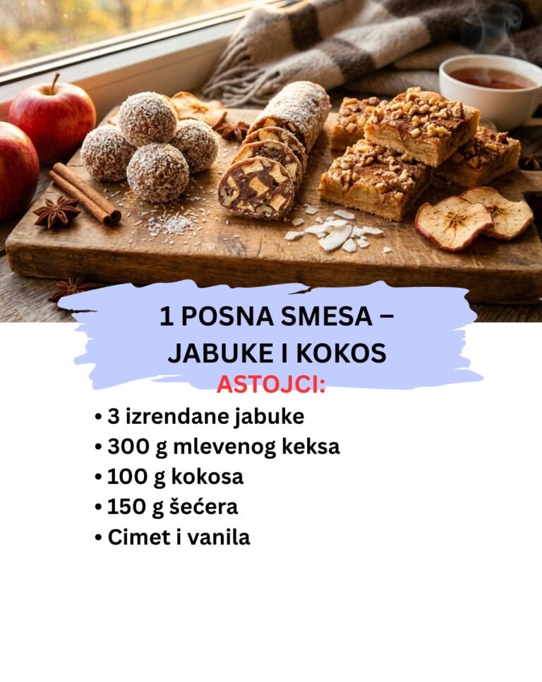 Sočni Kolači sa Jabukama i Kokosom: Najjeftiniji Posni Recept (Recept)