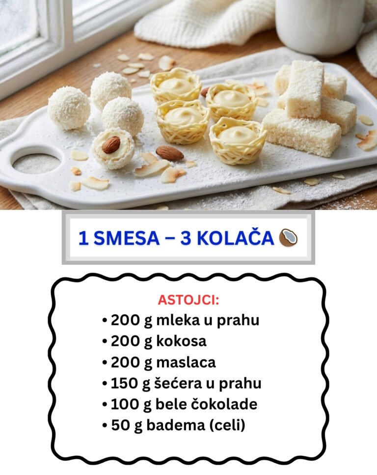 Raffaello Magic: 1 Smesa – 3 Kolača (Najlepši Beli Kolači)