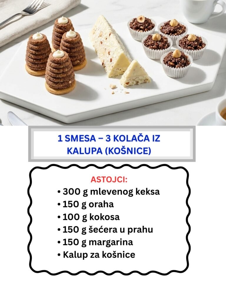 Posne Košnice sa Kokosom: Najlepši Dekorativni Kolači iz Kalupa (Recept)
