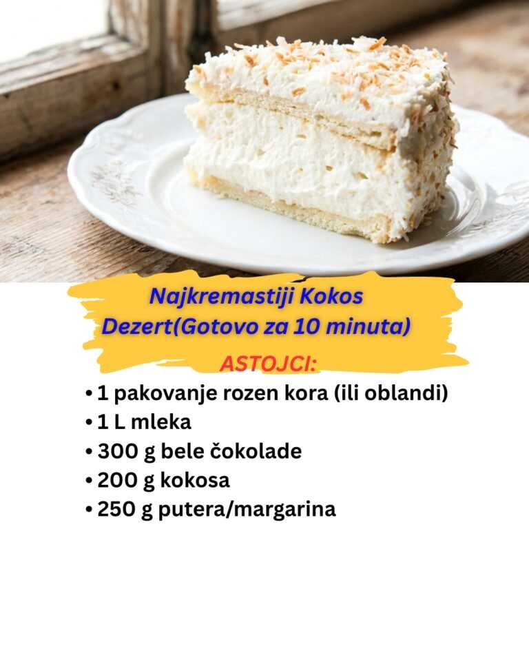 Kolač Beli Anđeo sa Kokosom: Najkremastiji Recept sa Rozen Korama