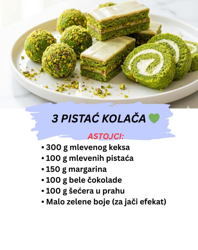 Luksuzni Pistać Kolači: 3 Otmena Oblika od Jedne Smese (Posno)
