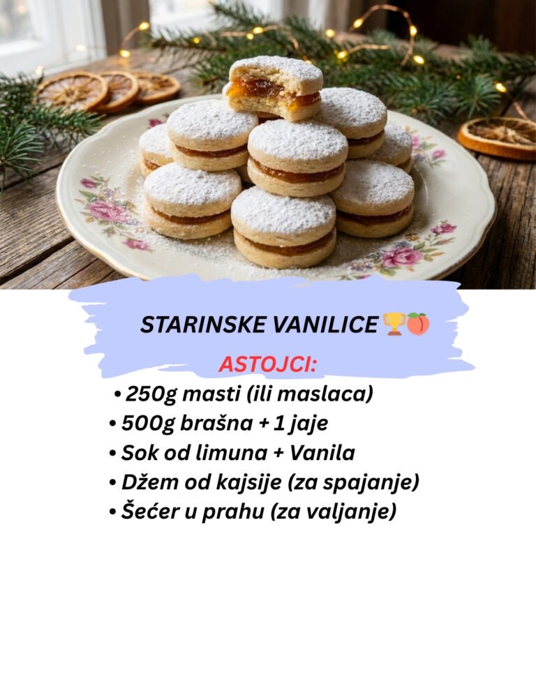 Starinske Vanilice: Zvanično Najbolji Kolač na Svetu (Originalni Recept)
