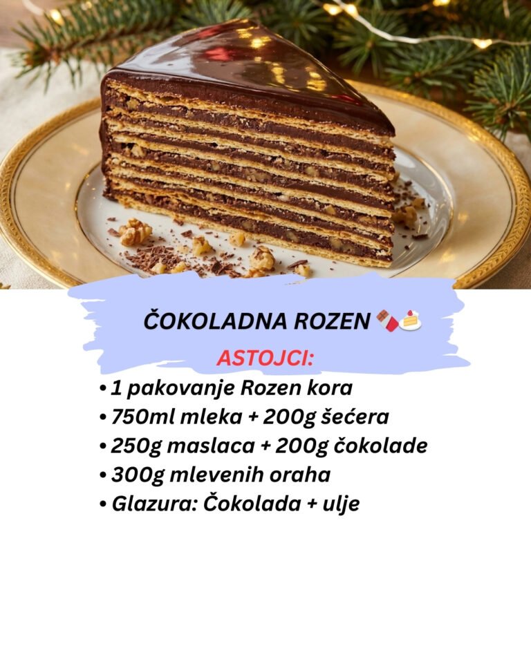 Čokoladna Rozen Torta: Najlepši Recept sa Gotovim Korama