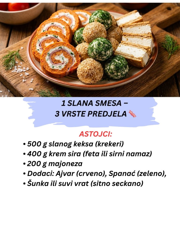 Najlepše Slano Predjelo: 3 Vrste od Jedne Smese (Recept Bez Pečenja)