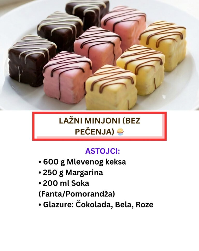 Lažni Minjoni: Najlepši Šareni Kolači Bez Pečenja (Recept)