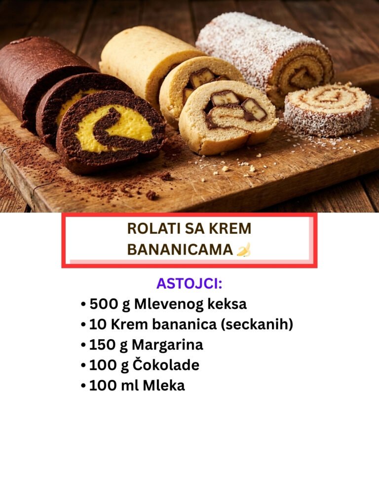 Najbrži Rolati sa Krem Bananicama: 3 Komada od Jedne Smese