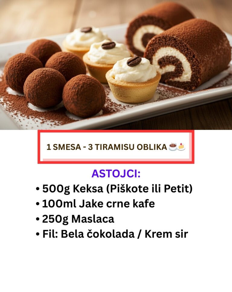 1 Smesa – 3 Karamel Oblika: Zlatna Kolekcija (Recept)