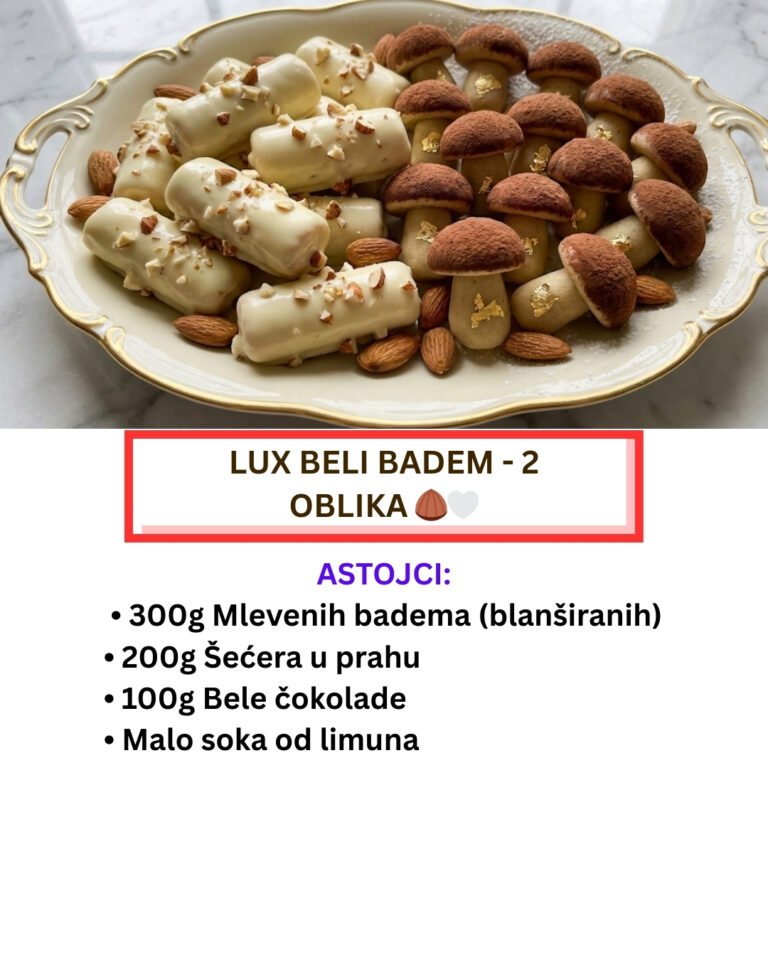 1 Smesa – 2 Badem Oblika: Lux Beli Badem (Recept)
