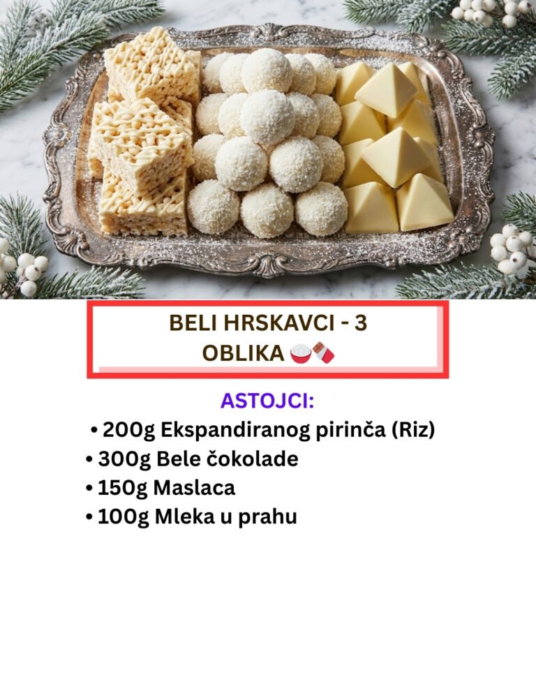 1 Smesa – 3 Hrskava Bela Oblika: Beli Riz (Recept)