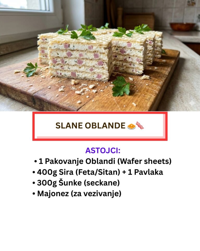 Slane Oblande: Kraljica Hladnih Predjela (Recept Bez Pečenja)