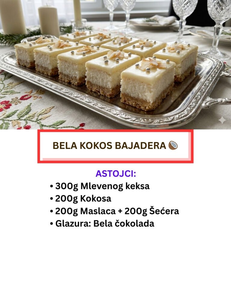 Bela Kokos Bajadera: Snežna Kraljica Slavske Trpeze (Recept)