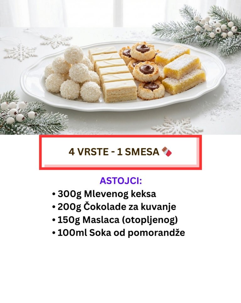 1 Smesa za 4 Vrste Sitnih Kolača: Čokoladna Fantazija (Recept)