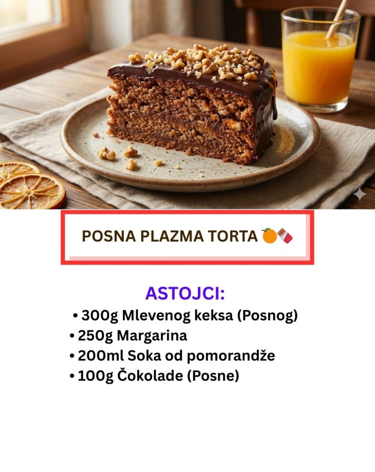 Posna Plazma Torta: Kraljica Brzih Poslastica (Recept Bez Pečenja)