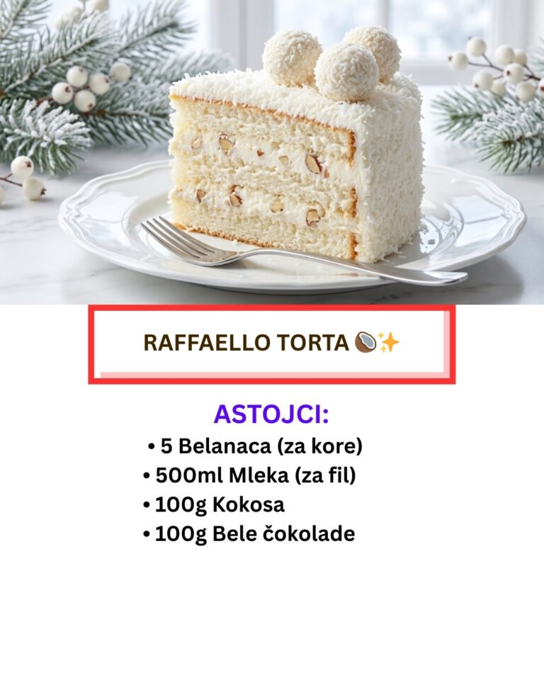 Raffaello Torta: Snežna Kraljica Praznika (Najkremastiji Recept)