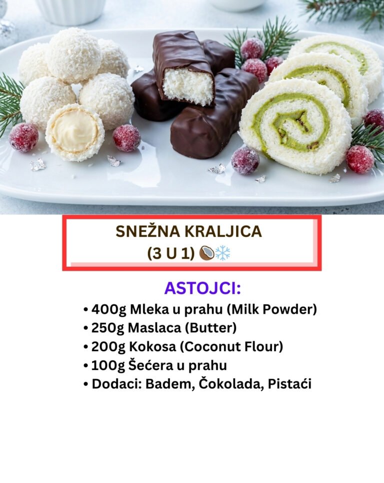 Snežna Kraljica: 3 Vrste Belih Kolača od 1 Smese (Video)