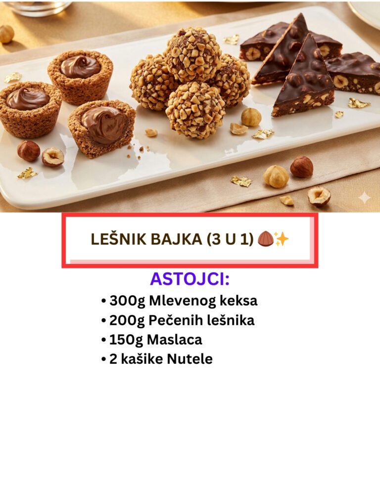 Lešnik Bajka Mix: 3 Vrste Luksuznih Kolača od 1 Smese