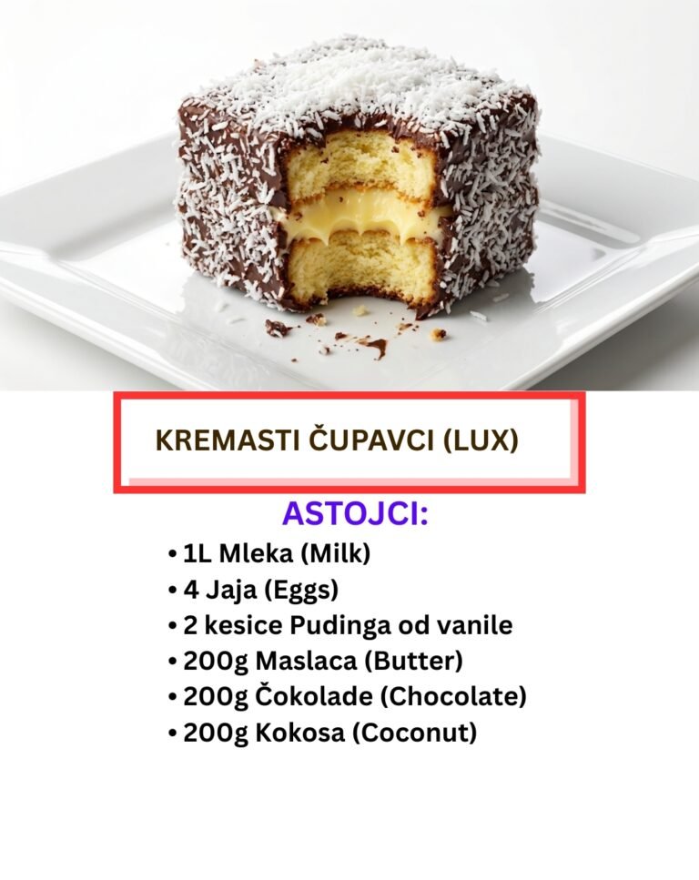 Kremasti Čupavci: Tradicionalni Kolač u Lux Izdanju (Video)