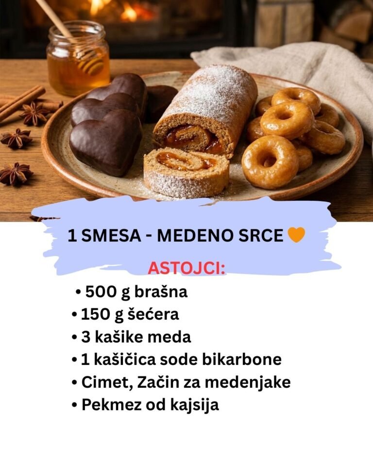 Domaće Medeno Srce: 1 Smesa za 3 Najlepša Zimska Kolača (Mekani kao Duša)