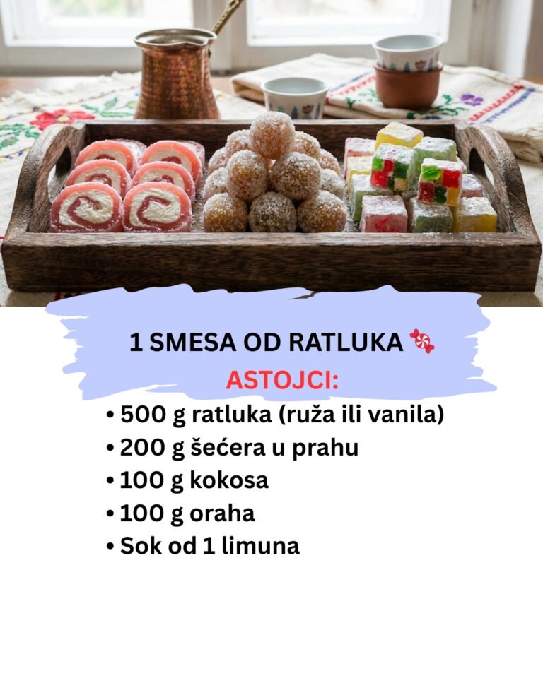 Kolači od Ratluka: 1 Smesa za 3 Posna Kolača (Rolat, Kuglice i Mozaik)