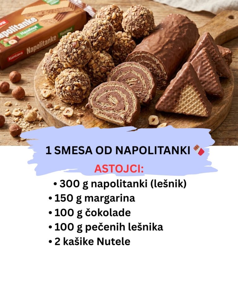 Napolitanka Kolači: 1 Smesa za Ferrero Kuglice, Rolat i Piramide (Jeftino i Ukusno)