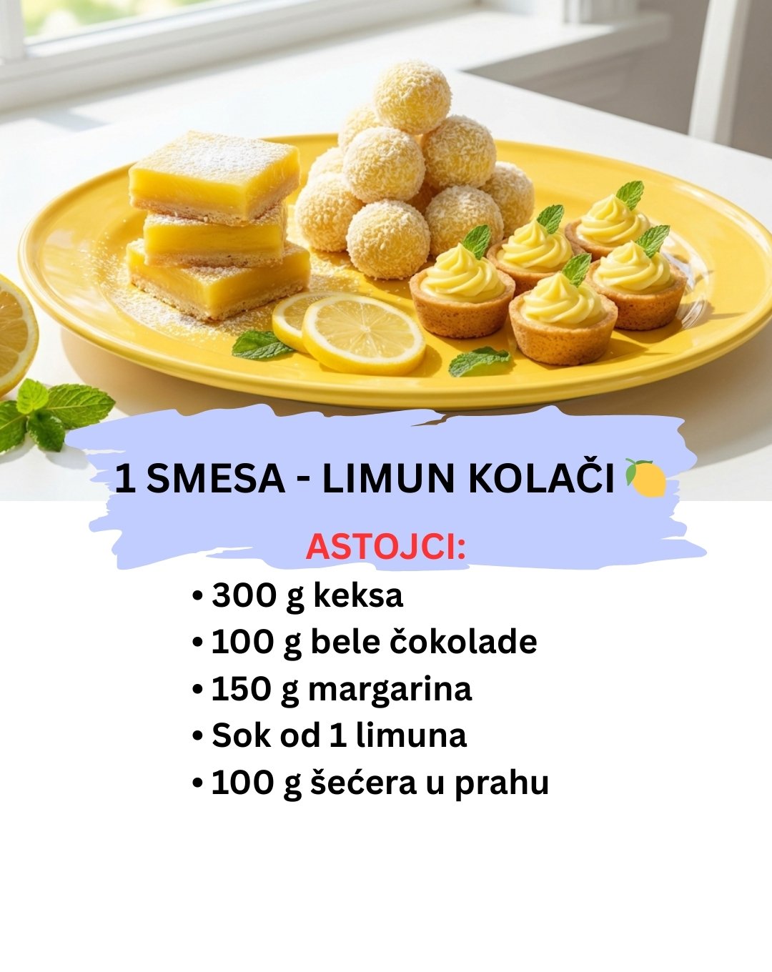 limun kolači bez pečenja