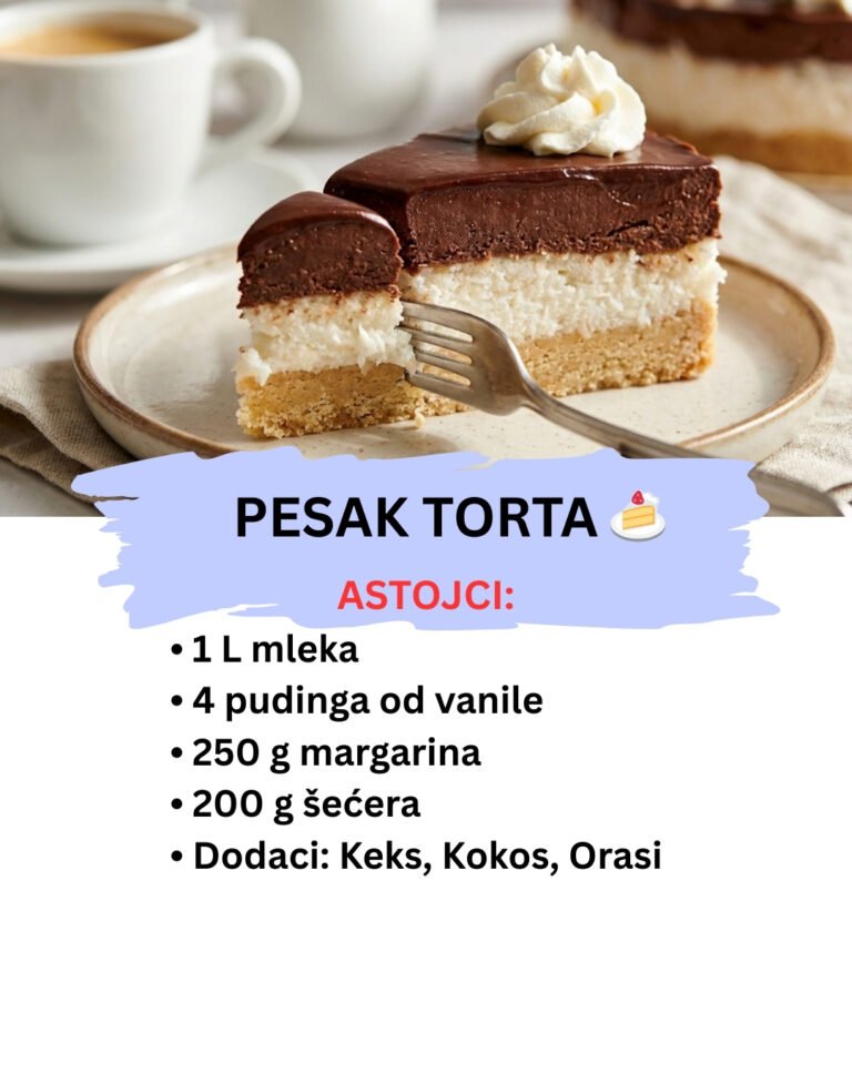 Pesak Torta: Kraljica Brzih Torti (3 Ukusa u Jednom Zalorgaju)