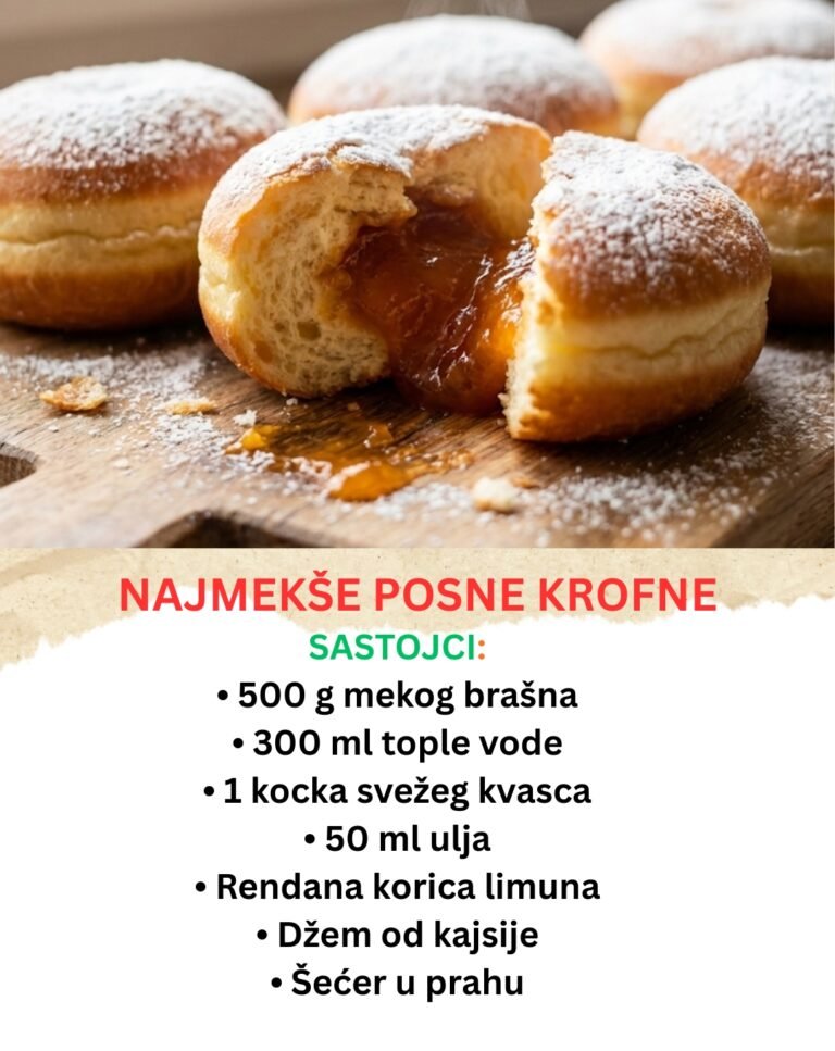 Najmekše Posne Krofne – Recept za Vazdušasto Testo (Bez Jaja i Mleka)