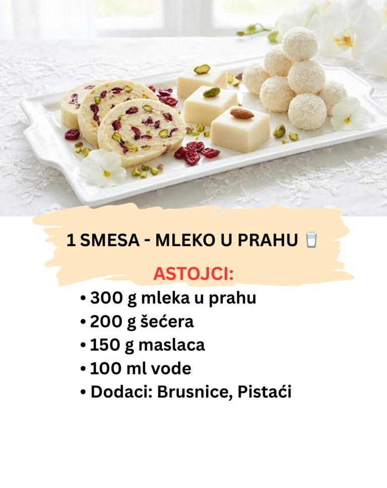 Bela Bajadera: 1 Smesa za 3 Raskošna Kolača od Mleka u Prahu
