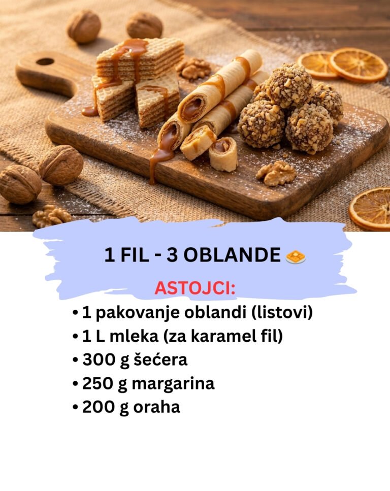 Oblanda Miks: 1 Fil za 3 Vrste Oblande (Kocke, Rolat i Kuglice)