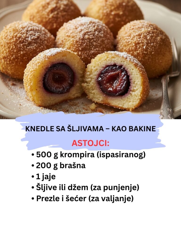 Knedle sa Šljivama: Originalni Recept za Najmekše Testo (Ukus Detinjstva)