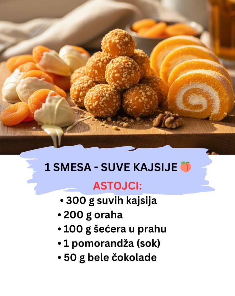 Zlatna Kajsija – Posni Kolači od Suvih Kajsija i Bele Čokolade (Bez Pečenja)