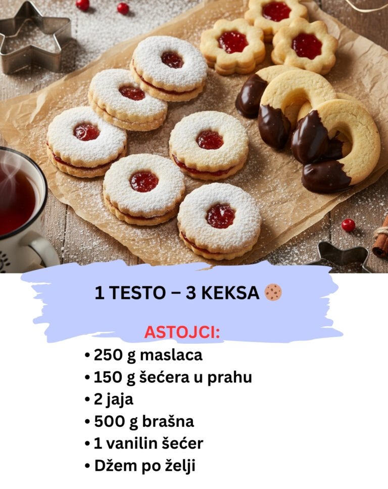 1 Testo – 3 Vrste Keksa: Vanilice, Linzeri i Čoko Potkovice