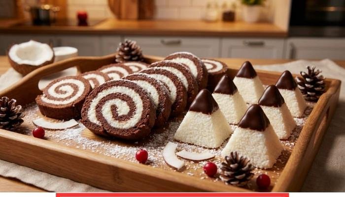 Kako Napraviti Kokos Rolat i Piramide – Ukusni Desert