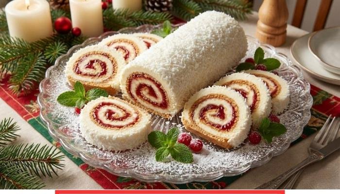 Recept za Snežni Čizkejk Rolat – Brzo i Jednostavno