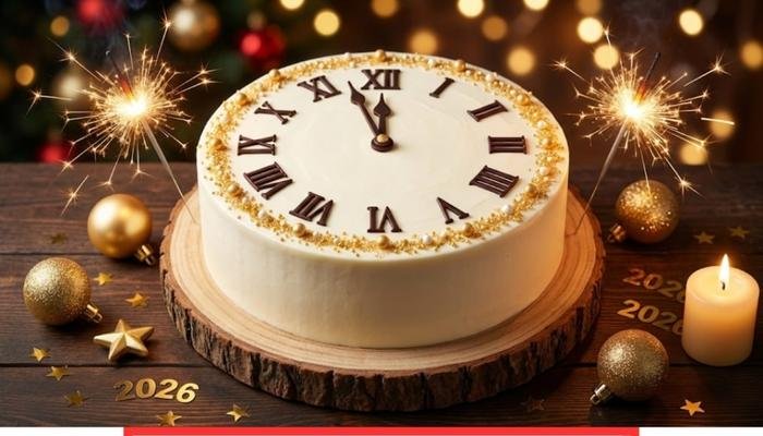 Kako Napraviti Novogodišnju Torta Sat sa Vanilom i Orašastim Plodovima