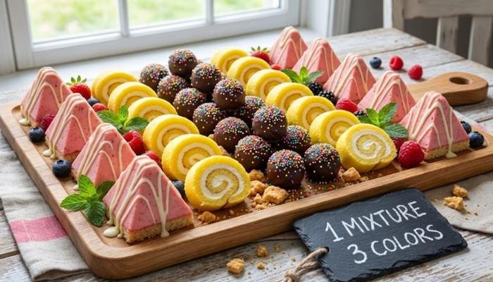 Pripremite 1 Smesu u 3 Boje i Oblika za Savršene Poslastice