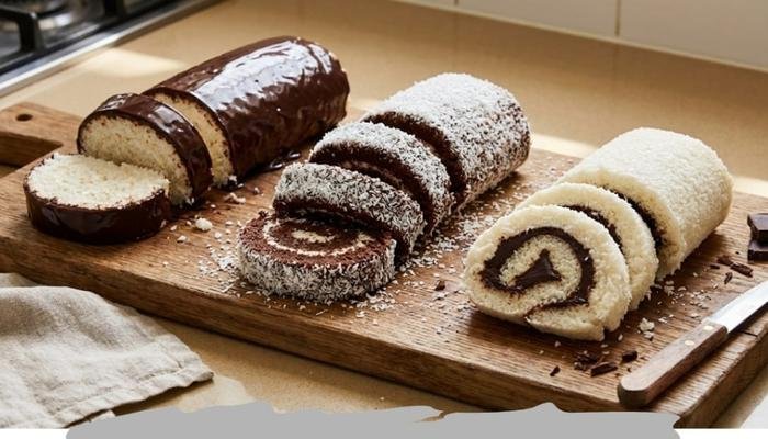 Kako Napraviti 3 Različita Bounty Rolata od Jedne Smese