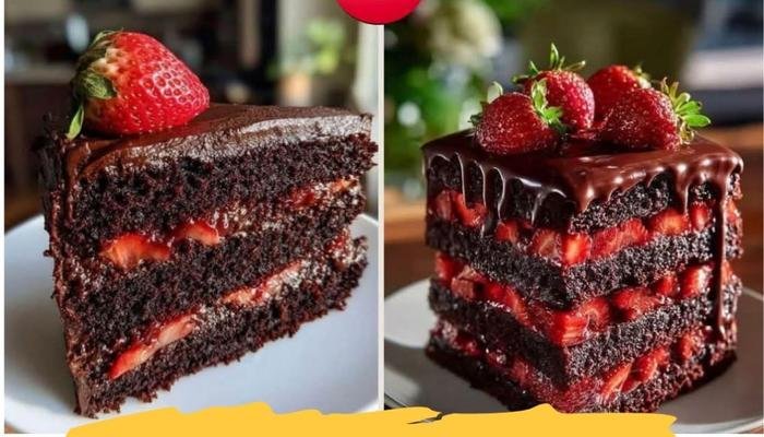 Recept za sočnu čokoladnu tortu sa jagodama